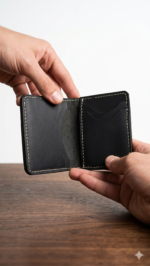ODE D’ORO Heritage Card Holder- BLACK - Image 4